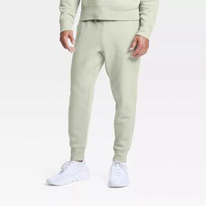 All In Motion Men's Cotton Fleece Jogger Sweatpants Light Green NEW WITH TAGS